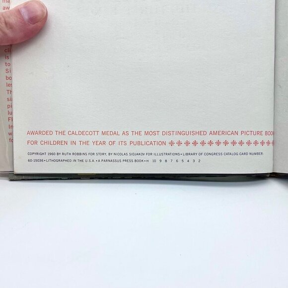 1960 Baboushka And The Three Kings Ruth Robbins Caldecott Medal Children’s Book - Picture 3 of 10